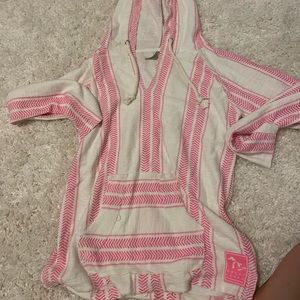 pink swim coverup/hoodie